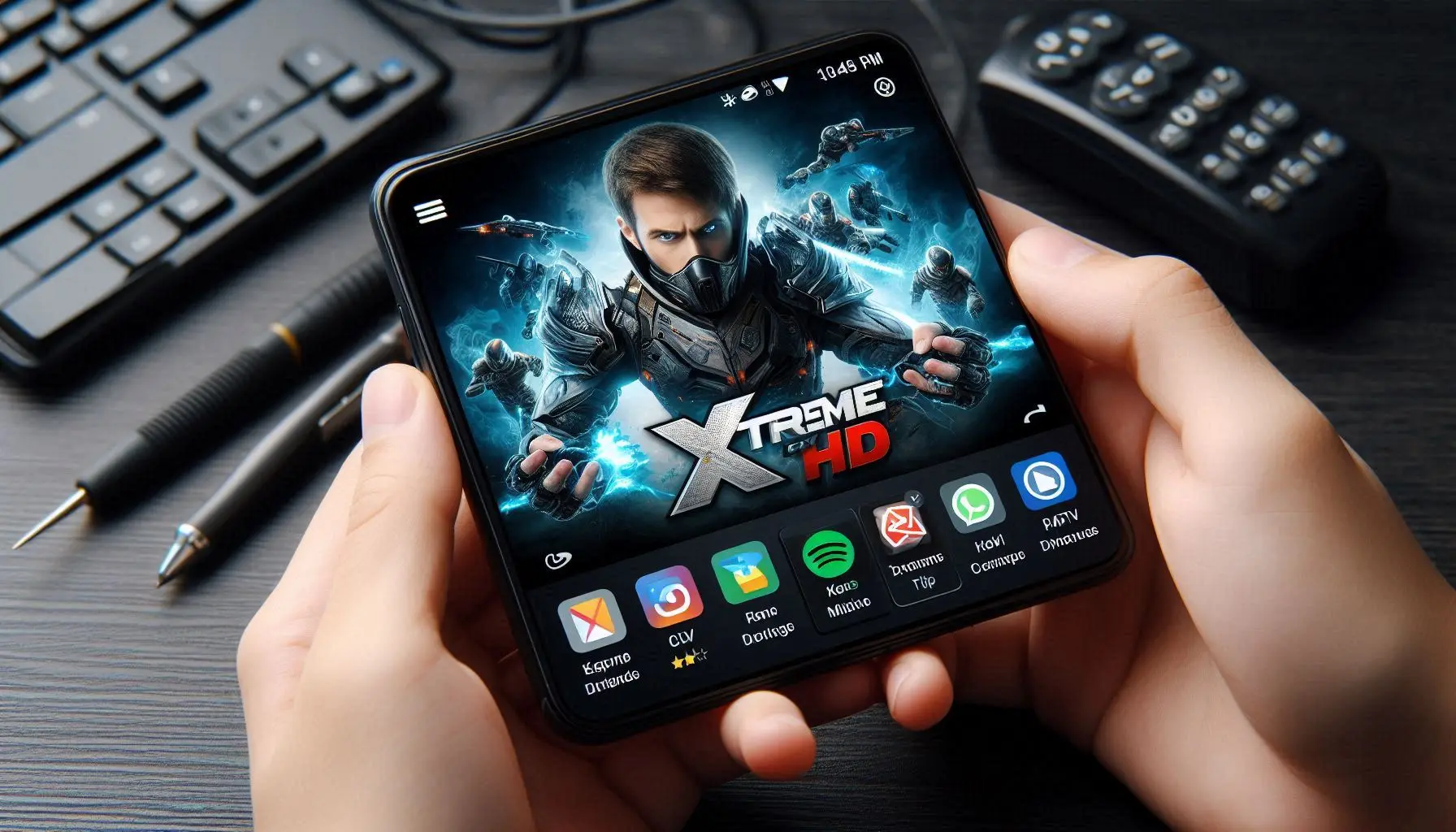 Xtreme HD IPTV mobile app on smartphone