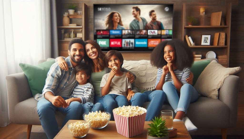 Crystal-clear 4K sports streaming on IPTV showing football game with HDR