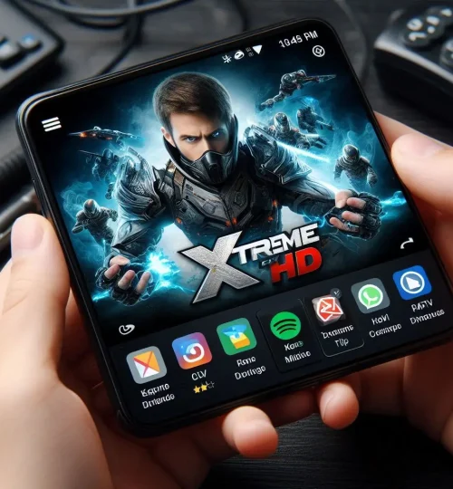 Xtreme HD IPTV mobile app on smartphone